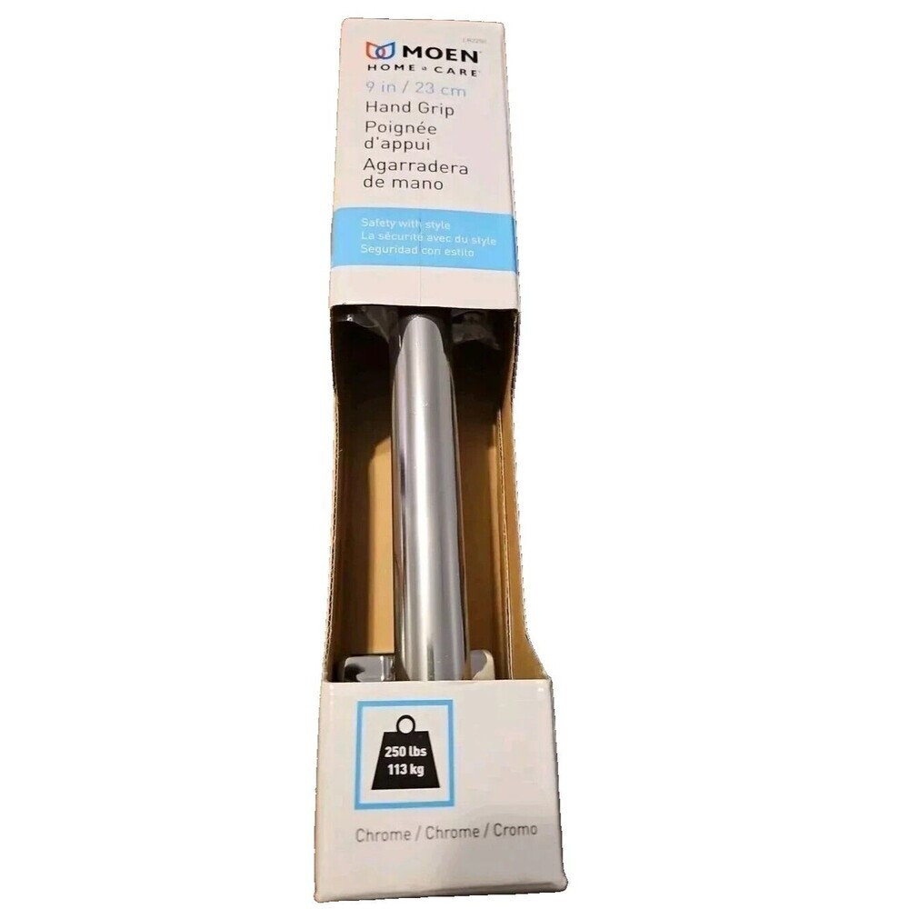New MOEN Home Care 9 in. x 7/8 in. Grab Bar in Chrome LR2250 250 Lbs.